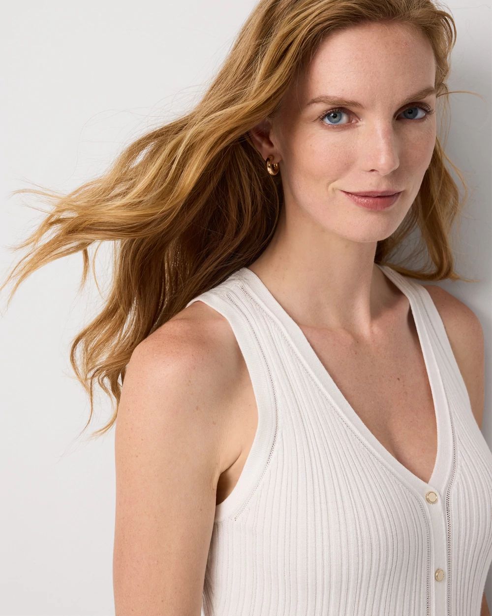 prank project Henley Bouclé Knit Tank Boucle Knit Tank for Tall Women | American Tall